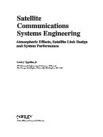 Satellite Communications Systems Engineering - Atmospheric Effects, Satellite Link Design, and System _部分1.pdf