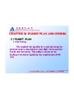 飞机性能工程 第10章 飞行计划和其它 CHAPTER 10 FLIGHT PLAN AND OTHERS.pdf