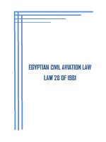 埃及民航法 EGYPTIAN CIVIL AVIATION LAW.pdf